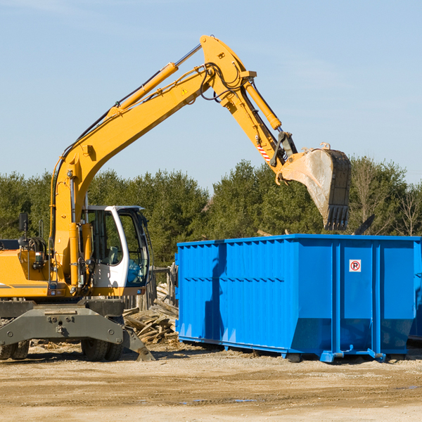 can i request a rental extension for a residential dumpster in Blair MI